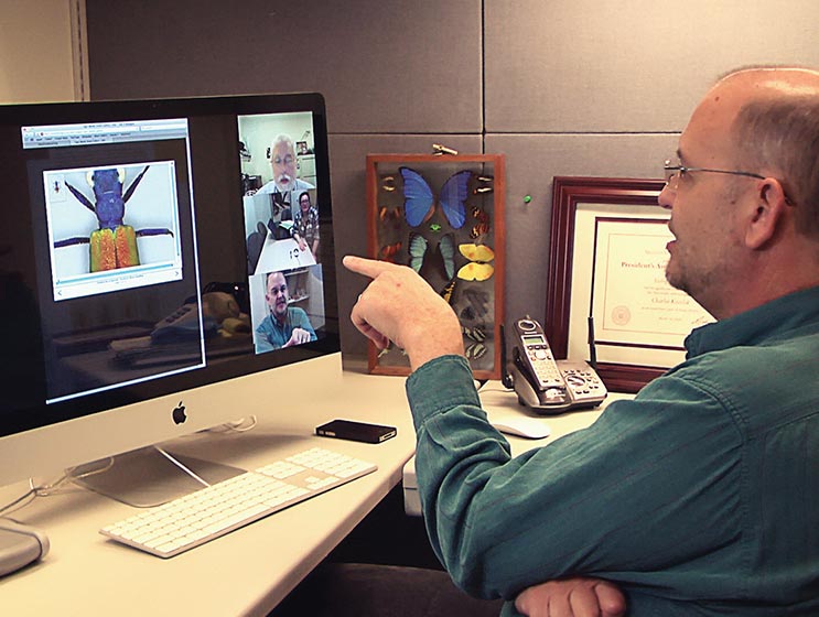 Charles Kazilek of ASU using Vidyo