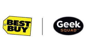 Logos von Best Buy und Geek Squad