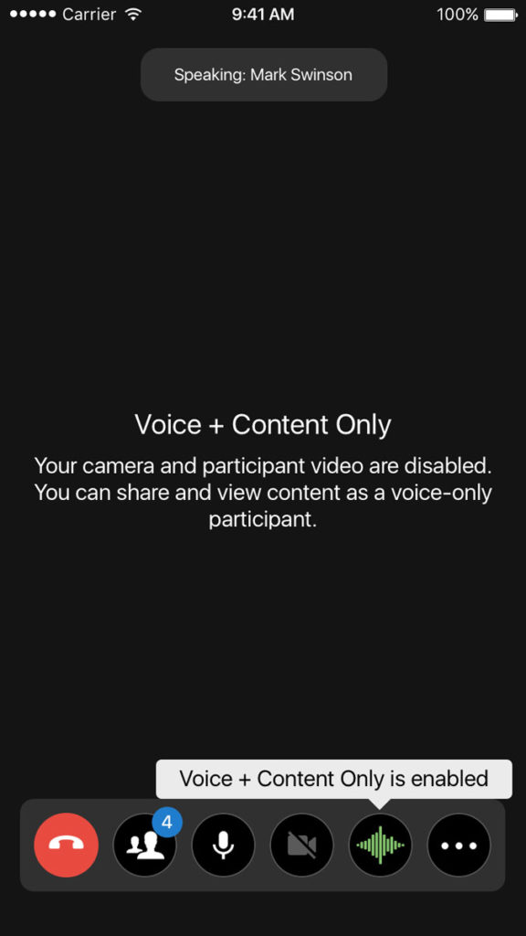 Voice+Content Only