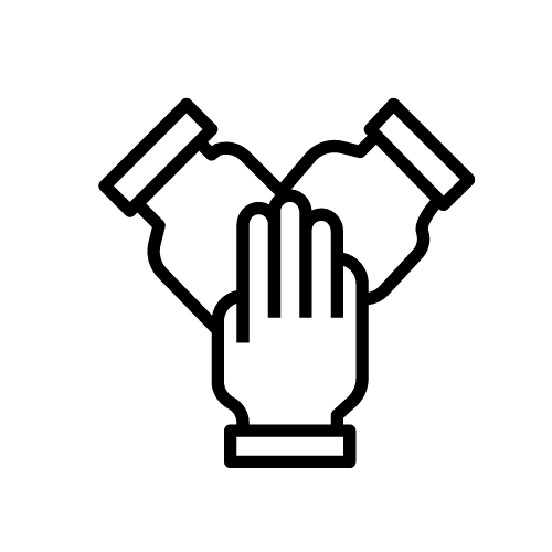icono de colaboración en equipo