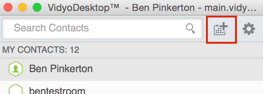 Vidyo Desktop-Kalender-Unterstützung
