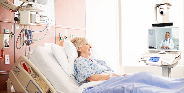 patient using Medical Cart