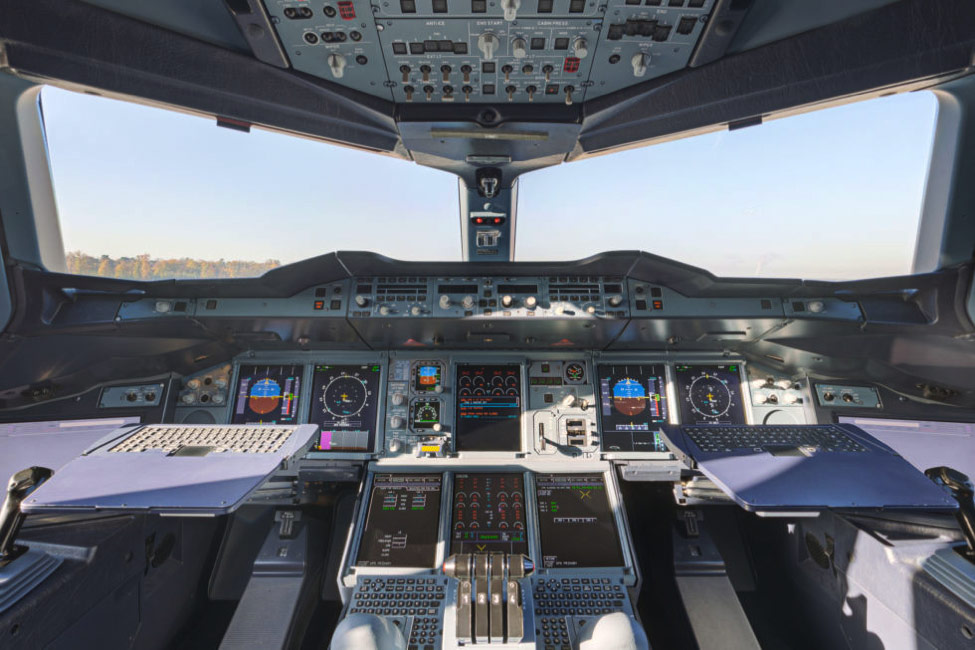 A380-800 cockpit