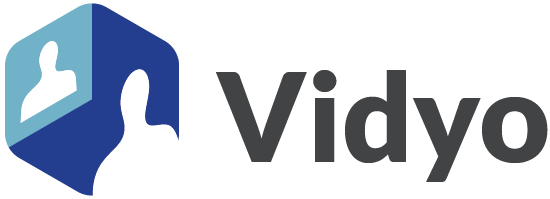 Vidyo logo color linear