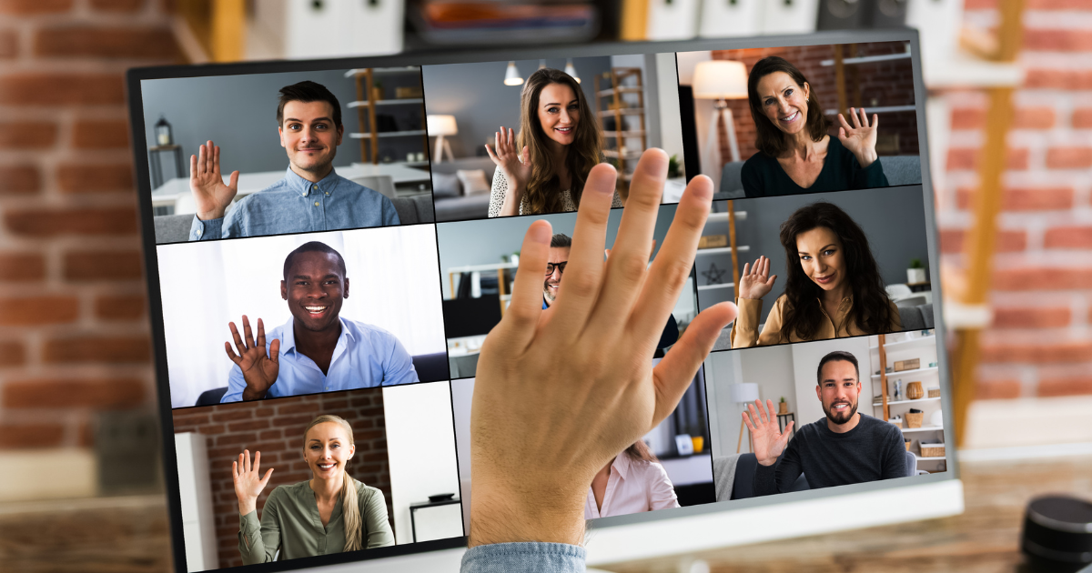 people participating in a live presentation.