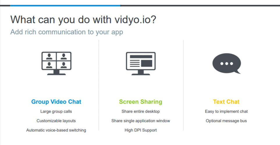 vidyo.ioでできること