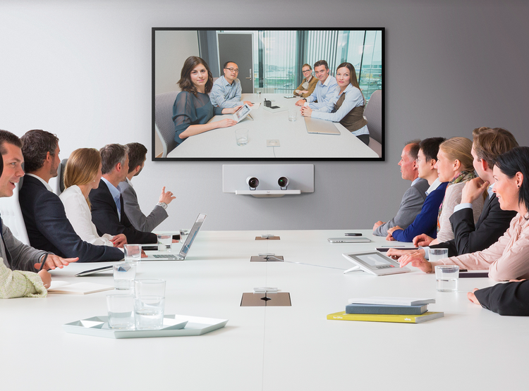 team communicating with each other using video conferencing