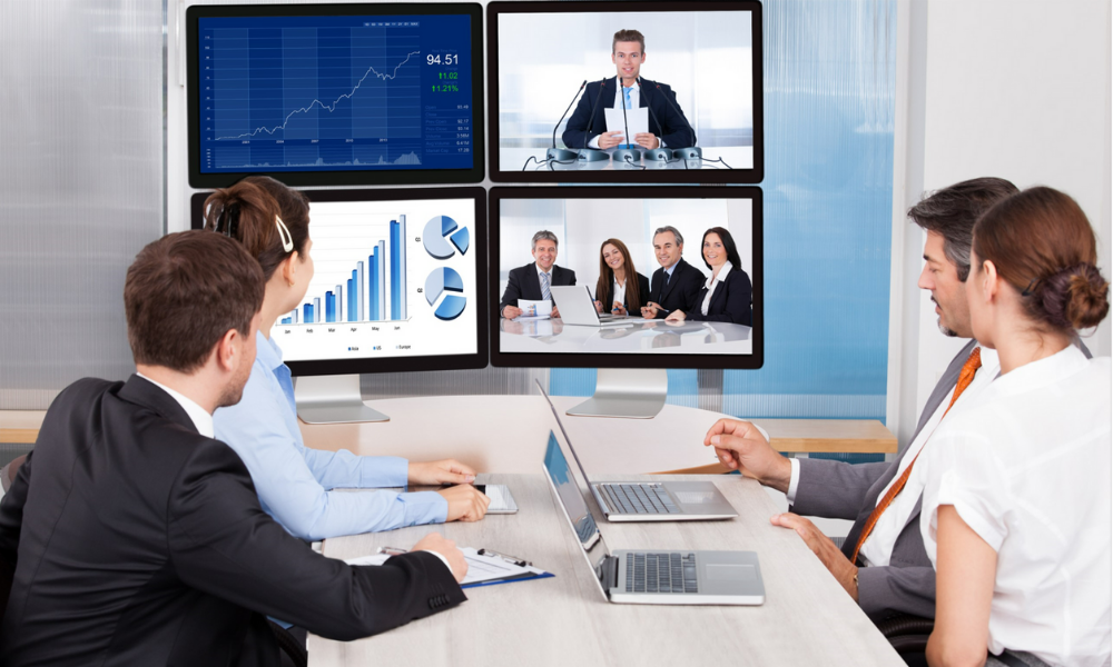virtuelles Treffen virtuelle Treffen mit Teammitgliedern