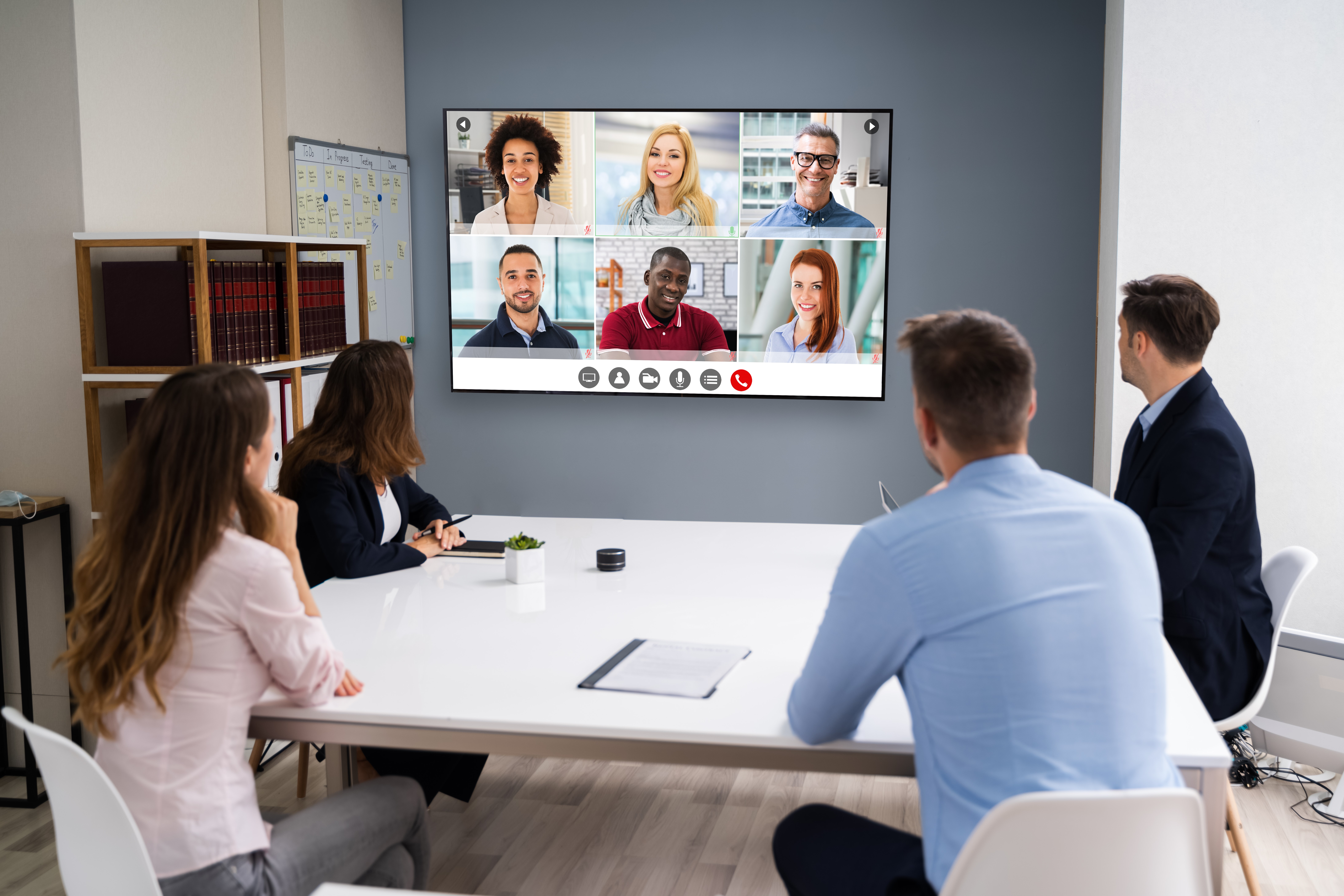 virtual meetings with team member