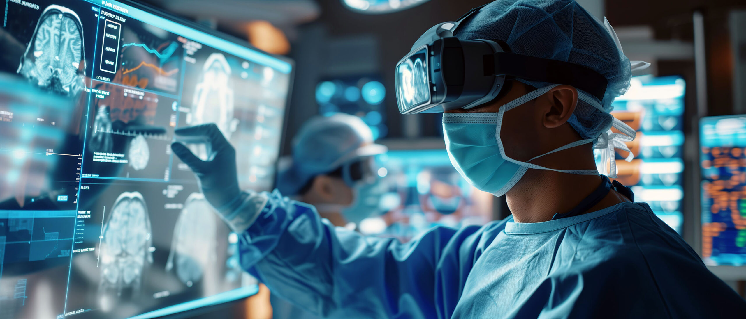 Ein Arzt mit 360° und interaktiven Elementen