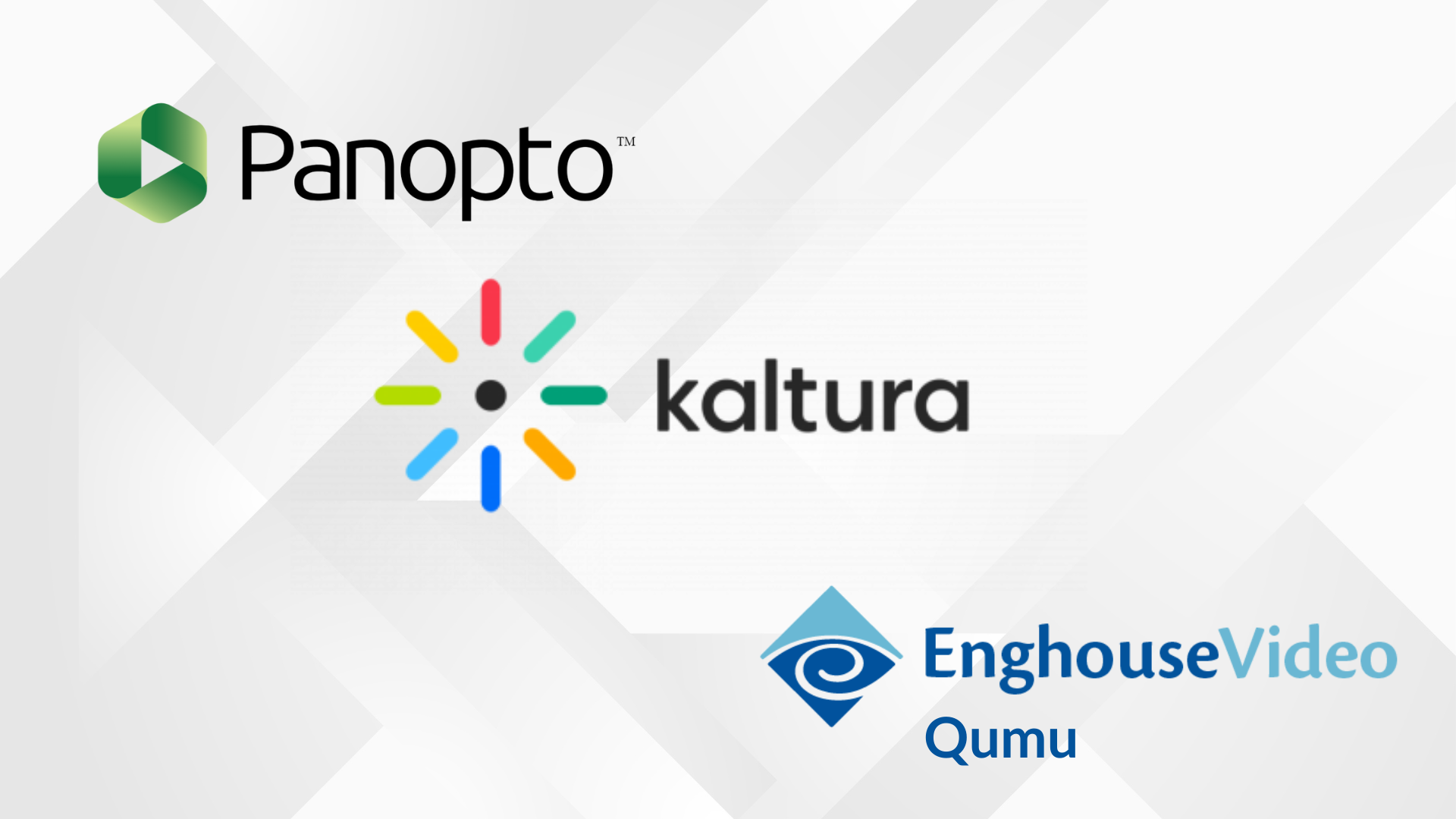 Panopto vs. Kaltura vs. Qumu