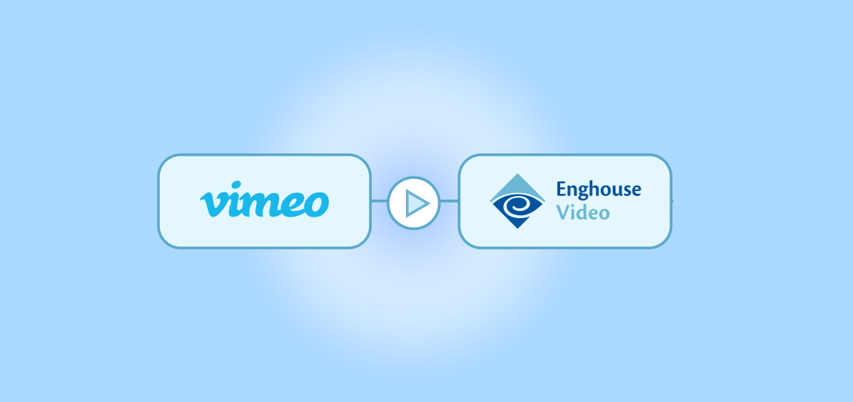 VimeoロゴとEnghouse Videoロゴ