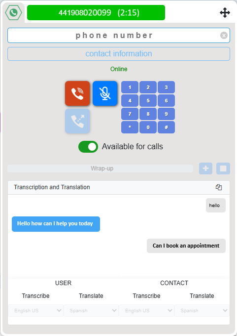 BreezePhone-calldialogue Breeze Agent Interface