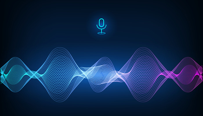 Voice,Assistant,Concept.,Vector,Sound,Wave.,Microphone,Voice,Control,Technology, Simplify customer interaction